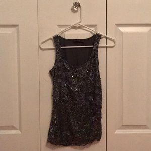 Gray sequins tank!